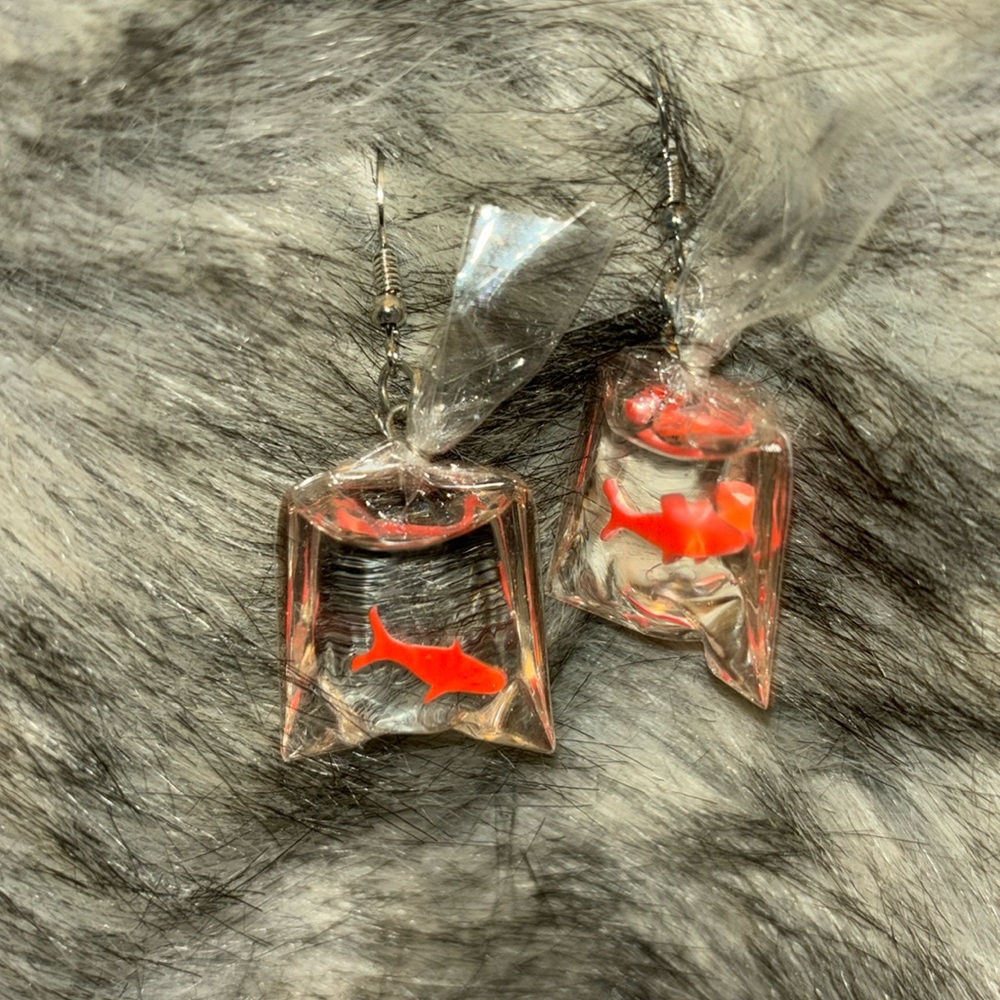 Goldfish earrings